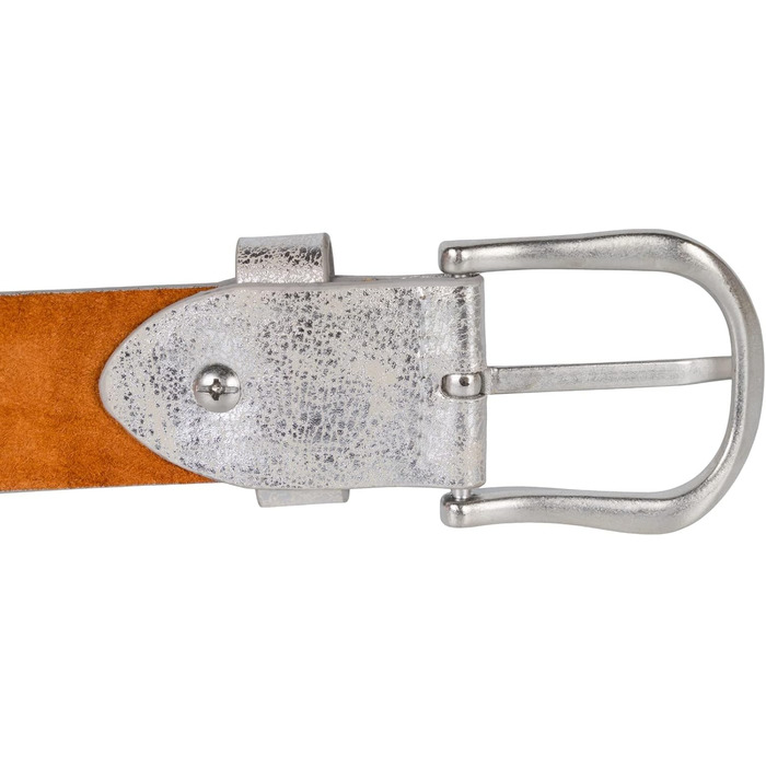 Пряжка StyleBREAKER з кольоровими заклепками, ремінь з екошкіри, унісекс, регульований, срібний