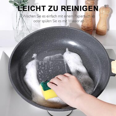 Набір посуду GiPP 17 предметів: каструлі та сковороди з антипригарним покриттям, сірий колір