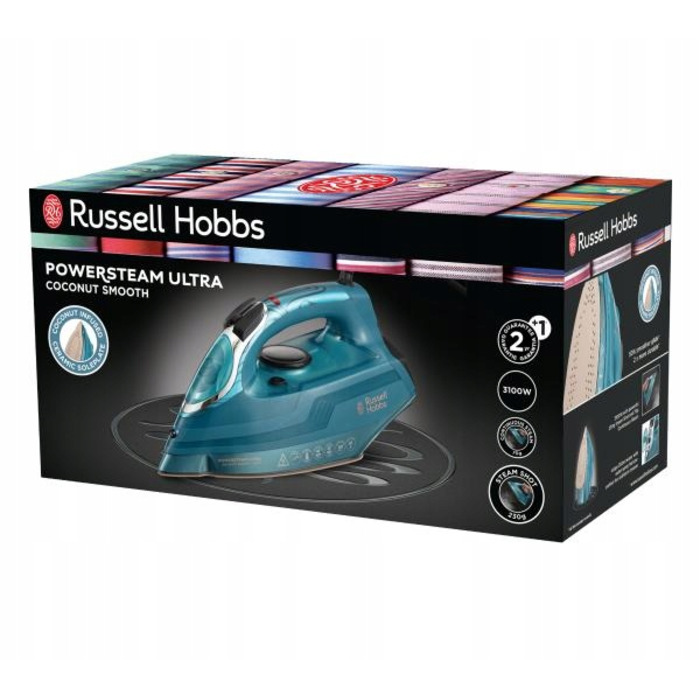 Парова праска Russell Hobbs 26340-56, 3100 Вт, керамічна підошва, 350 мл, 3 м