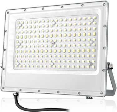 LED Floodlight Outdoor 150W, 15000LM Super Bright LED Floodlight, 6000K Cold White Spotlight IP65 Waterproof Floodlight Outdoor Spotlight for Garden, Terraces, Garage, Workshop, Sports Field