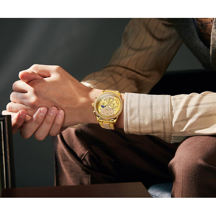 Чоловічий наручний годинник OLEVS з натурального дерева (клен), водонепроникний кварцовий годинник у бізнес-стилі, модель 3645