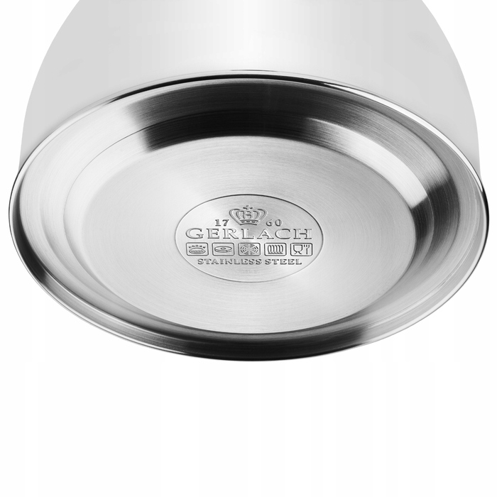 Традиційний сталевий чайник Gerlach, 2,8 л, сірий