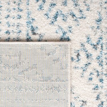 Килим SAFAVIEH Boho Tulum для вітальні, їдальні, спальні - короткий ворс, 183 x 274 см (61 x 213 см - бігун), слонова кістка та бірюзовий