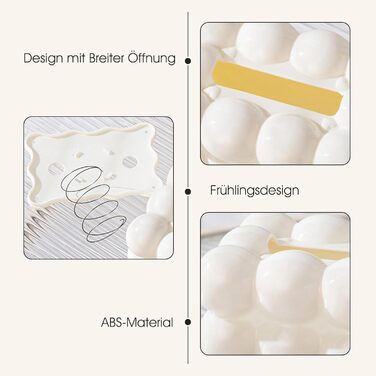 Baoblaze Tissue Box Plastic, Non-Slip Cosmetic Tissue Holder, Tissue Holder, Facial Tissues Storage Rectangular, Tissue Dispenser for Nightstand, Desk, Bathroom, Hotel, White