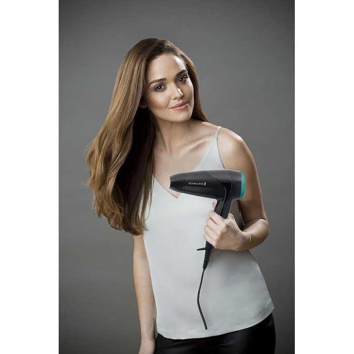 Фен Remington D1500 On The Go: компактний, потужний, для подорожей (2000 Вт, 120/220-240V, насадки)