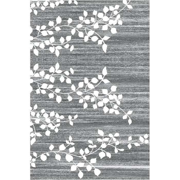 Килимок для підлоги, коридору, кухні - антиковзаючий, миючий, 60x90 см, сірий/блакитний