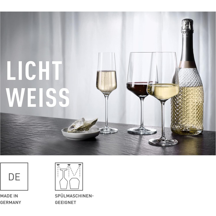 Набір келихів для білого вина RITZENHOFF Lichtweiss (2 шт.) - 400 мл, Made in Germany