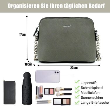 Сумка жіноча TANTOMI через плече: елегантна клатч на ланцюжку сірого кольору для вечірки