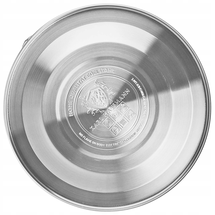 Класичний сталевий чайник Karl Hausmann, 2,5 л, чорний, сріблястий, сірий