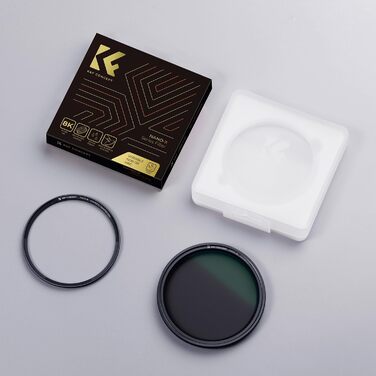 Фільтр ND K&F Concept 82mm Магнітний Змінний Градуйований (ND8-128) з Адаптером, Nano-Xcel