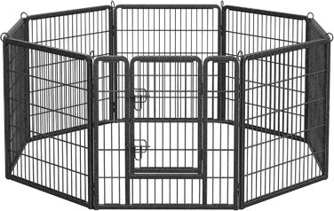 Вольєр для тварин Feandrea Freilaufgege XL (77x80 см), сірий, збірний, для великих тварин, 8 панелей