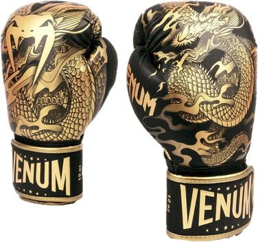 Боксерські рукавички Venum Dragon's Flight, 16 Oz, чорний/бронзовий