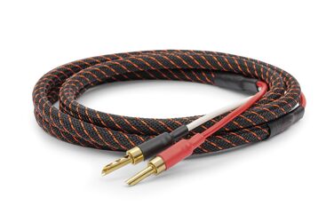 Акустичний кабель Dynavox Perfect Sound Flex 2м, Hi-Fi кабель з позолоченими банановими роз'ємами, високочиста мідь OFC, пара