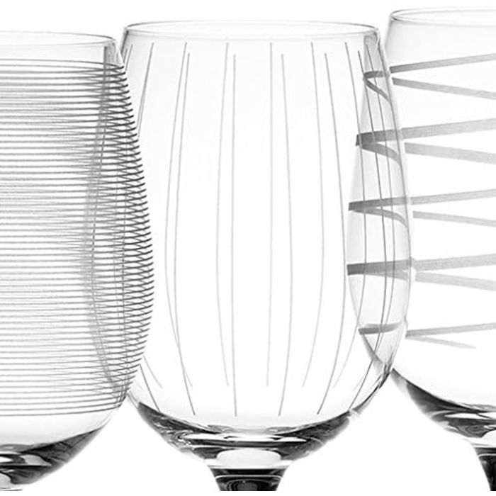 Набір келихів для білого вина Mikasa Cheers Kristall, 4 шт, 450 мл, сріблястий