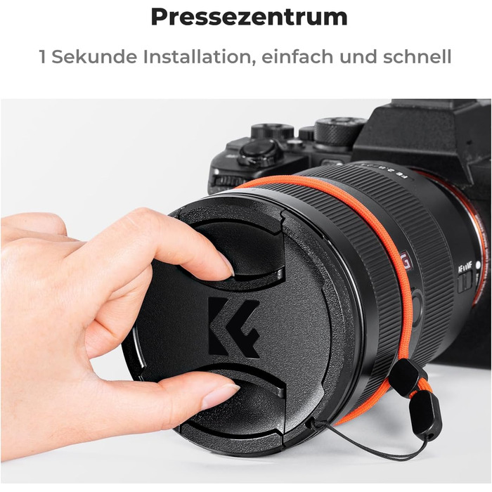 Фільтр ND K&F Concept K-Serie 43mm, змінний, ND2-400 (1-9 ступенів затемнення) з кришкою об'єктива