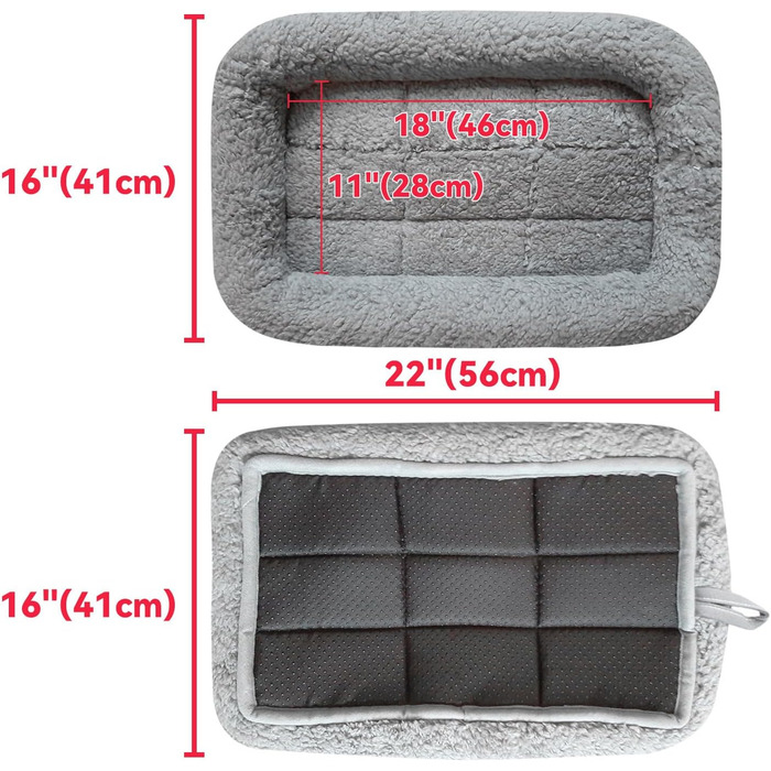 Килимок для котів та собак PETLESO: м'який, з антиковзною основою, 56x41 см