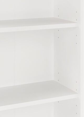 Білий книжковий стелаж KOMTO Regal 80 см, 3 рівні, з регульованими полицями, 80x90x24 см, універсальний для зберігання