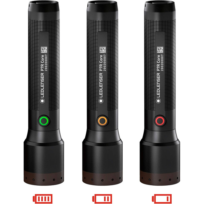 Налобний ліхтар Ledlenser чорний + ліхтарик P7R Core, комплект