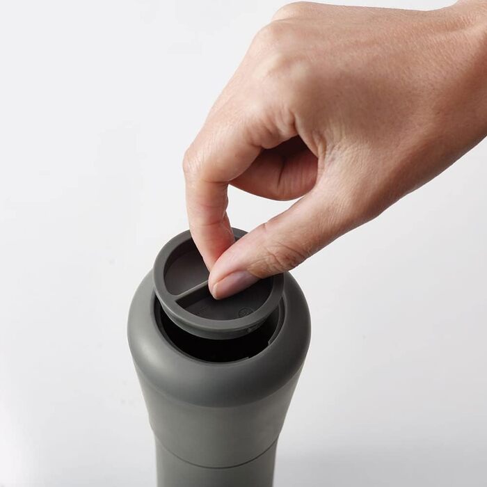Joseph Joseph Milltop – Leak-Proof Salt and Pepper Grinder Set, Refillable with Ceramic Grinder - White/Gray