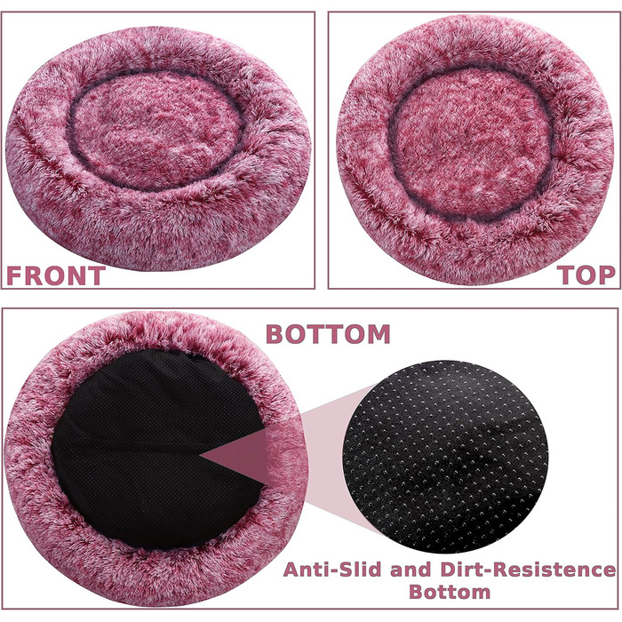 Крісло-гніздо для собак XXXL, Рожеве. Крісло-лежанка для собак з антистресовим покриттям, знімний та пральний чохол, 115 см