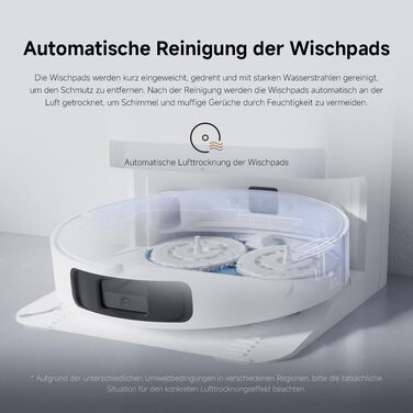 Робот-пилосос Xiaomi Robot Vacuum X20+ з функцією вологого прибирання, потужність всмоктування 6000 Па, підйомні швабри