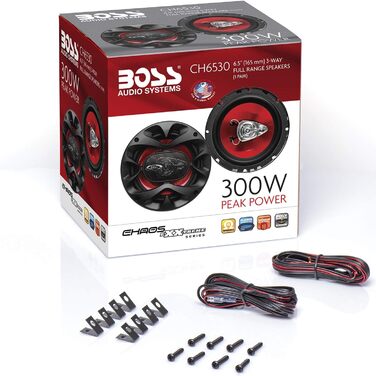 Автомобільна акустика Boss Audio Chaos Series, 3-смугові, 16,5 см (6,5 дюйма), одна колонка
