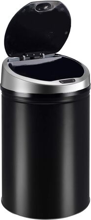 Сміттєвий бак Ribelli з датчиком, 60 літрів, чорний - автоматичне відкривання/закривання, з LED-індикатором