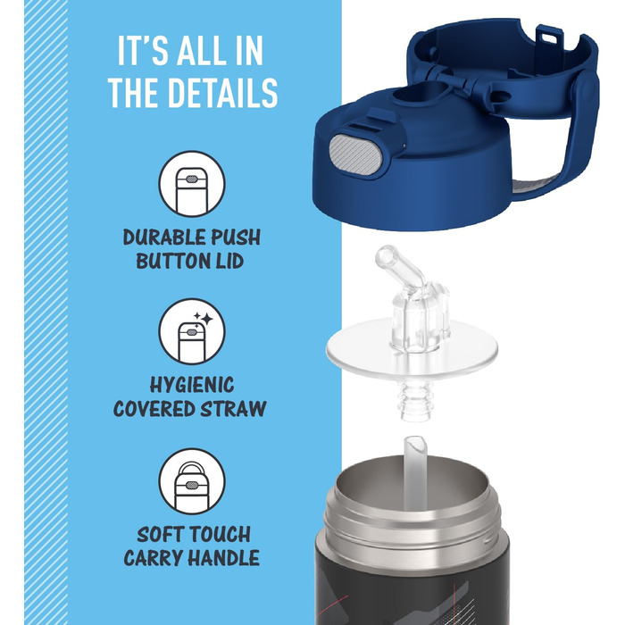 Термос Thermos Funtainer 340 мл, фіолетовий/блакитно-зелений (Lightyear)