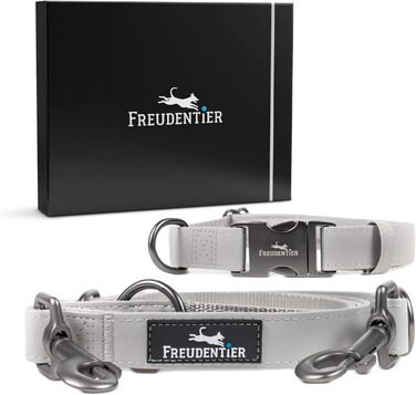 Dog Collar with 2m Leash Set - Adjustable Dog Leash - Dog Collar for Large Dogs, Collar for Small & Medium Dogs - Dog Collar & Leash - Includes Gift Box (30-40cm)