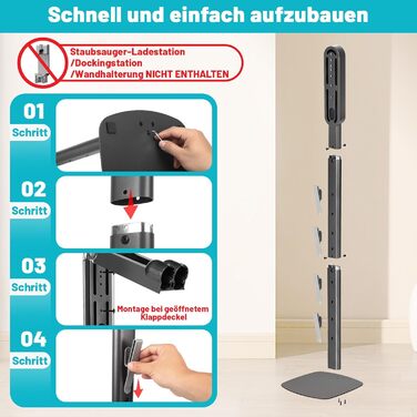 Підставка для пилососа Dyson Gen5 V15 V12 V11 V10 V8 V7 V6 - без свердління, для зберігання та зарядки, аксесуари