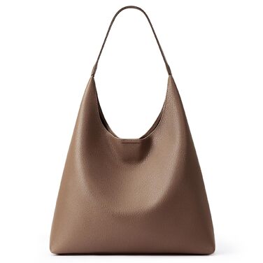 Сумка жіноча KALIDI Shopper Hobo з PU шкіри вінтажна, велика для роботи, школи, повсякденного використання, застібка - кнопка, колір кави