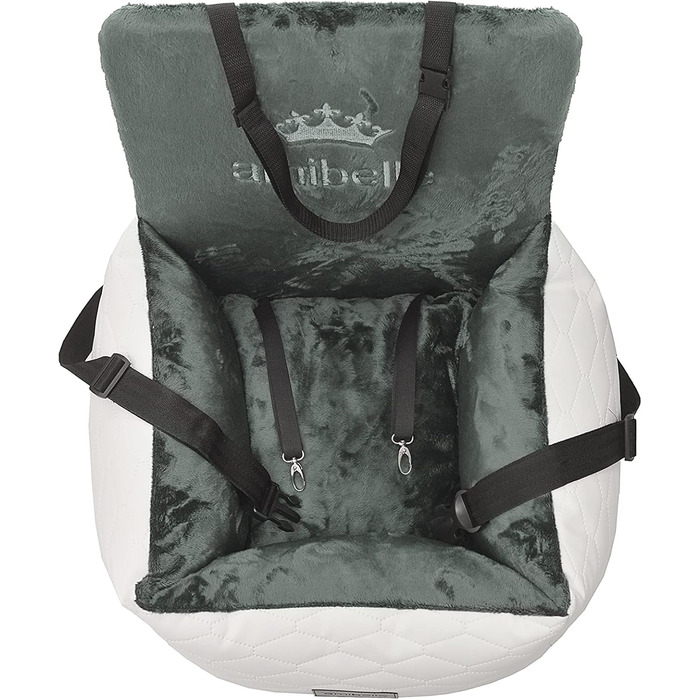 Автокрісло для собак Bella Weiß: зручне та миюче автокрісло для собак та котів, 55x55 см, штучна шкіра, плюш