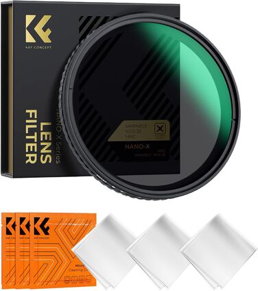 Фільтр ND K&F Concept 82mm Variabler ND Filter (ND2-32) Nano-Xcel для фотографії пейзажів та відео