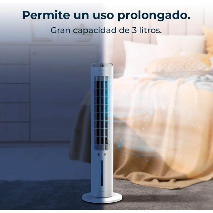 Охолоджувач Cecotec EnergySilence SkyCool 60W, 3L, для ефірних олій, 3 швидкості, 50° осциляція, білий