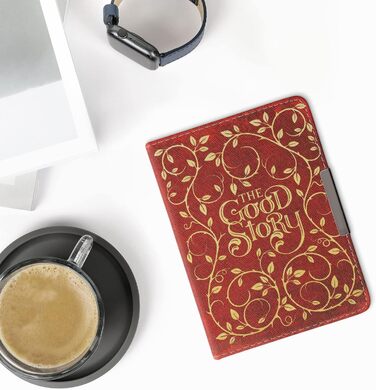 Чохол-книжка kwmobile для Tolino Vision 1/2/3/4 HD - Чохол для eReader з малюнком метеликів, рожевий, білий, жовтий, оранжевий, червоний