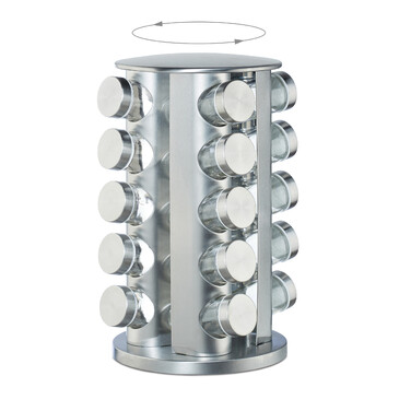 Relaxdays Spice Carousel with 20 Jars