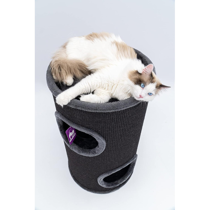 Кігтеточка Petrebels Dome, 80 см, чорна: стабільна та міцна