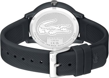 Годинник чоловічий Lacoste 12.12 Move Analog Quartz з силіконовим браслетом сірий