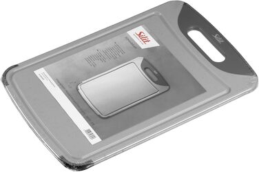 Дуршлаг Silit 38 x 25 см, прямокутний, з ABS-пластику, для нарізання, з жолобками для соку, з ручкою, придатний для миття в посудомийній машині, бережний до ножів