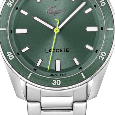 Годинник Lacoste Boston чоловічий кварцовий, світло-зелений, з браслетом з нержавіючої сталі або шкіри