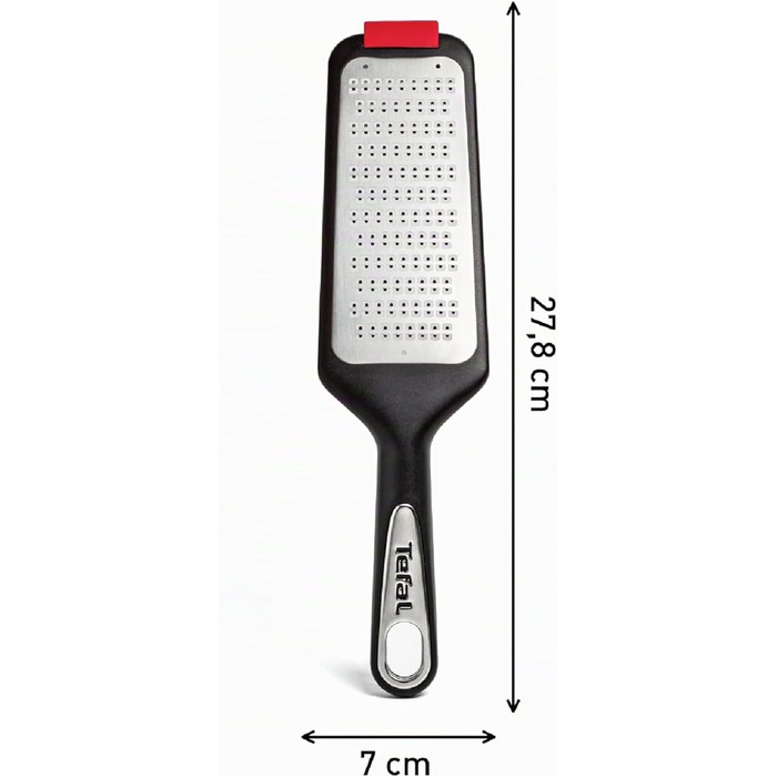 Tefal Ingenio K20707 Універсальна тертка для овочів та фруктів, чорний/червоний/нержавіюча сталь, для посудомийної машини