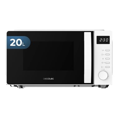 Мікрохвильова піч Cecotec Proclean 5105 біла, 20л, з грилем, технологією 3DWave та функцією розморожування