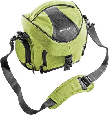 Сумка для камери Mantona Premium - для камер DSR & DSM з об'єктивом (з захистом від пилу, регульованим внутрішнім відділенням, м'яким ременем) (середня, зелена)