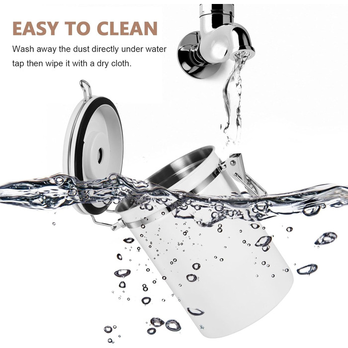 Кавовий контейнер ZONJIE 2.8л з нержавіючої сталі, вакуумний, з CO2-вентилем та датою, для кавових зерен