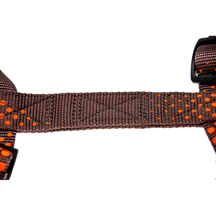 Нашийник Karlie Art Sportiv Plus для собак, розмір L (90-120 см), ширина 25 мм, XL (15 мм), сірий з крапками