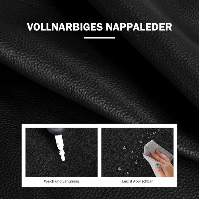 Сумка жіноча шкіряна befen Grande Shopper, чорна елегантна сумка-тоут через плече для роботи та навчання