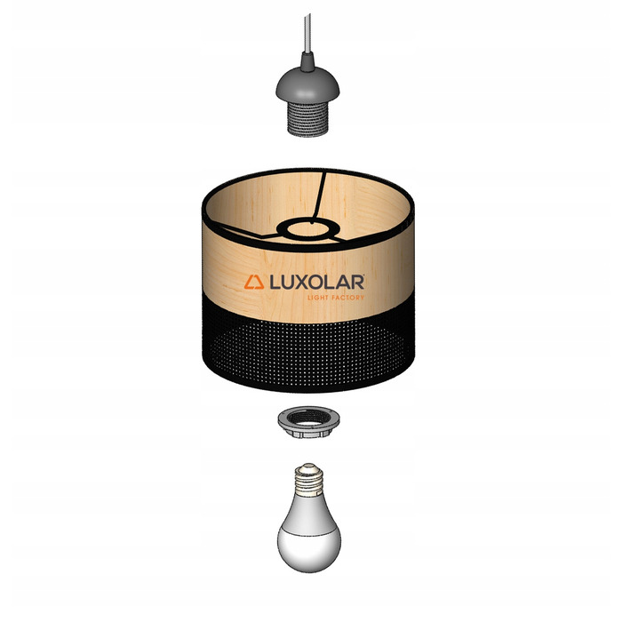 Підвісна люстра Luxolar 497 на 3 цоколі E27