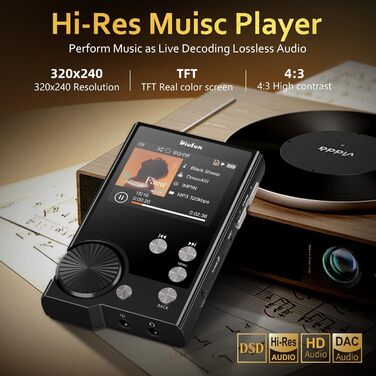 Портативний MP3-плеєр Hi-Fi з підтримкою DSD, 64GB, для спорту