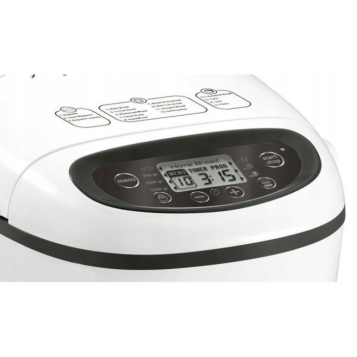 Хлібопічка Tefal, біла, 1600 Вт, 1.51 кг, 16 програм, комплект