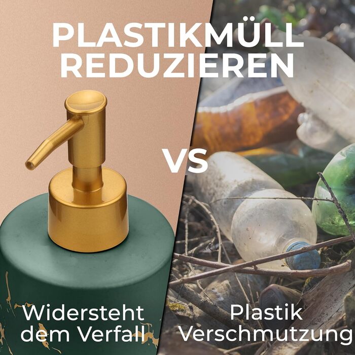 Дозатор для мила JJ PRIME, 400 мл, чорний, кераміка, з помпою, для кухні та ванної кімнати